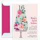 Vertical Floral Cake Invitations Image 6 of 6